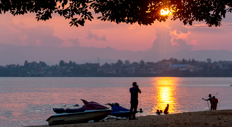Ruanda Kiwusee Sonnenuntergang Foto Visit Ruanda